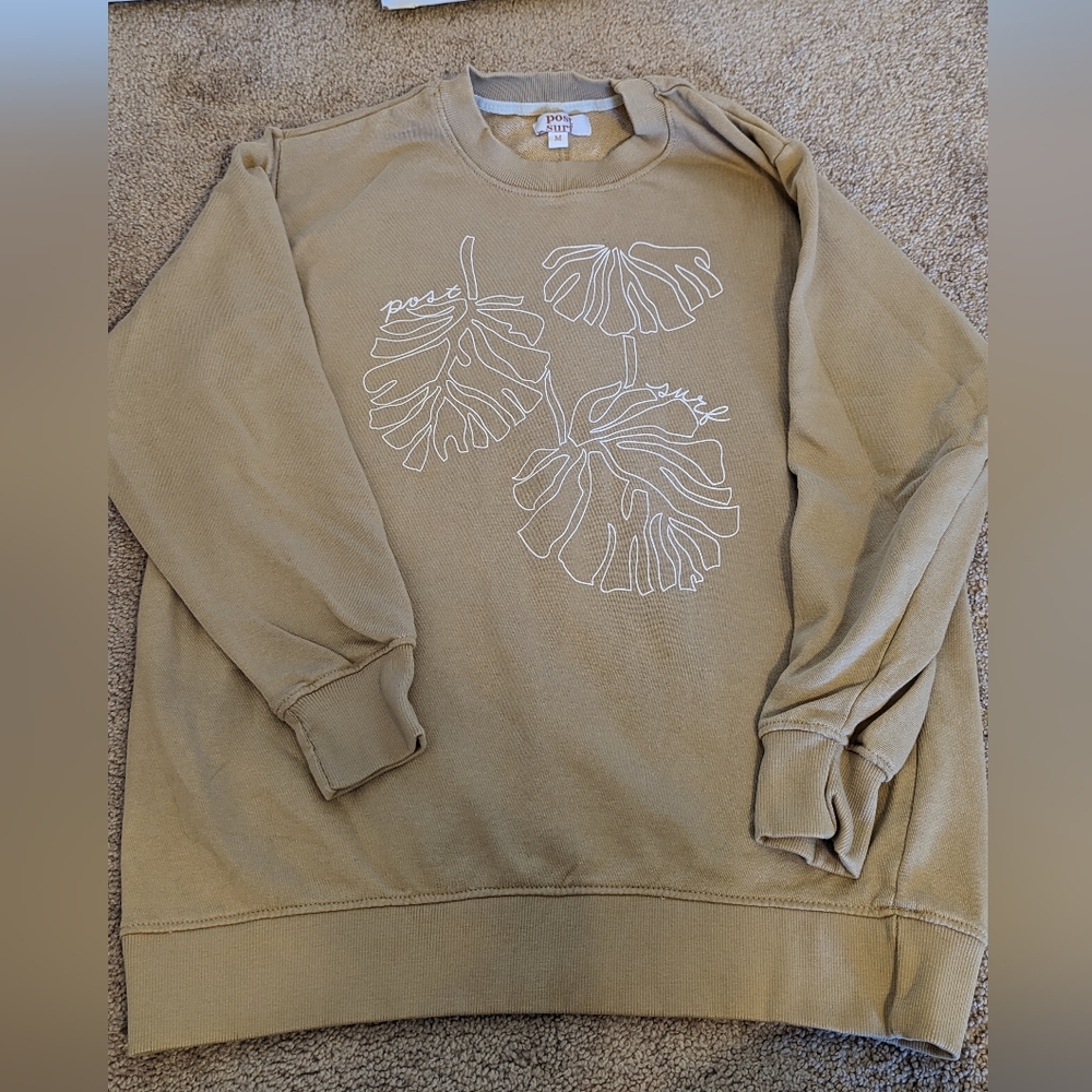 Post Surf women's sweatshirt monstera leaf